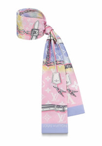 LOUIS VUITTON LV Pink Damier Silk Twilly Bandeau Scarf – AYAINLOVE CURATED  LUXURIES