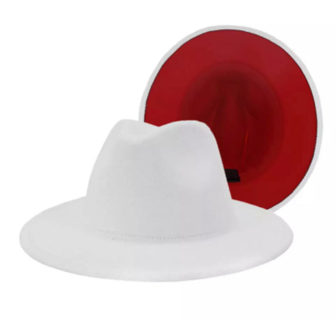 White Fedora Hat